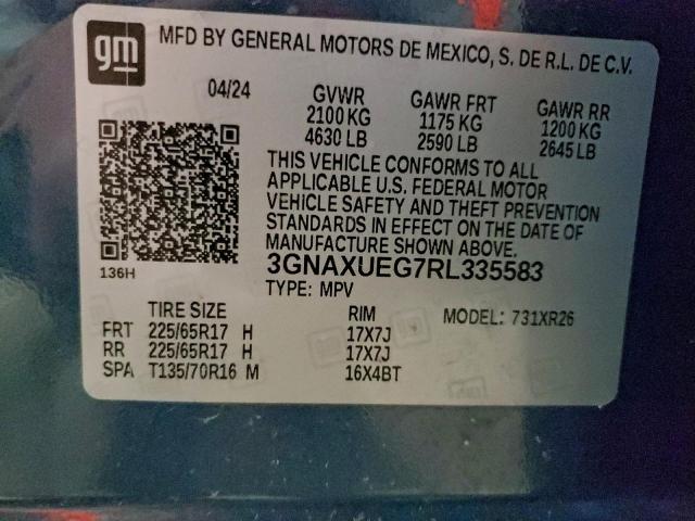 Chevrolet Equinox Lt Image 10